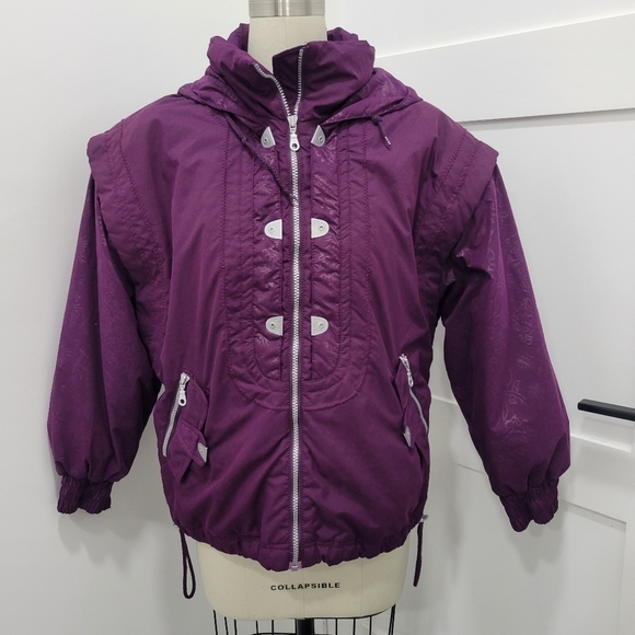 Vintage Skitique Ski Snow Jacket Deep Plum Purple Size M - Picture 1 of 14